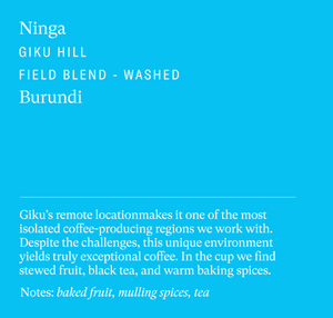 
                  
                    Sey Café • Ninga Giku Hill, Burundi
                  
                