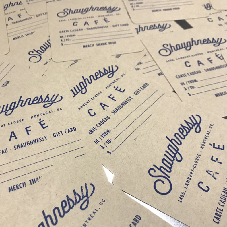 Shaughnessy Gift Card • Carte cadeau Shaughnessy